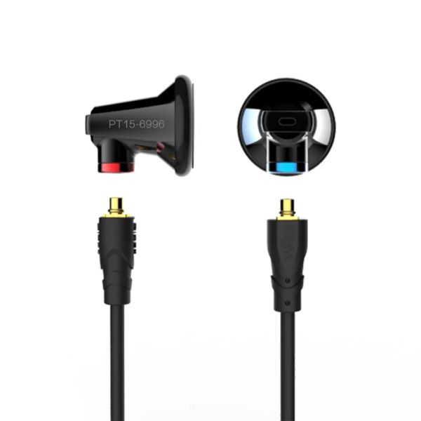 Aurnici Nuovo arrivo Senfer Pt15 in Ear Fla Flat Earphone Earphene Earburd Driver Driver Driver Hifi Earblug con interfaccia MMCX