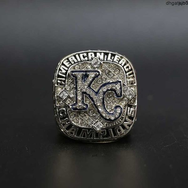 Anel comemorativo Macb Designer Anéis 2014 National Professional Baseball Kansas Royal Championship Ring Mlb Dkqb 3wf7