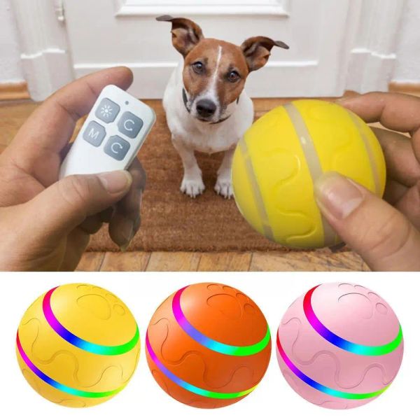 Игрушки Smart Interactive Pet Toys для собак Cat Ball Jumping Ball Flash Pet Интерактивные игрушки Забавные автоматические вращающиеся прыжки Rolling N9U3