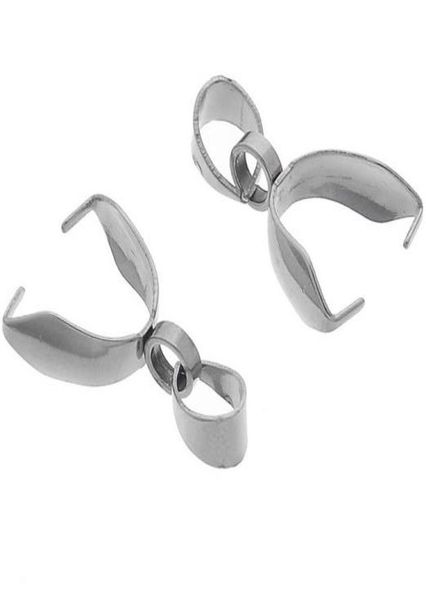 Acciaio inossidabile 316L Pinch Bail Morsetto per perline in acciaio inossidabile Pinch Bail Clip Accessori gioielli fai da te 3401632