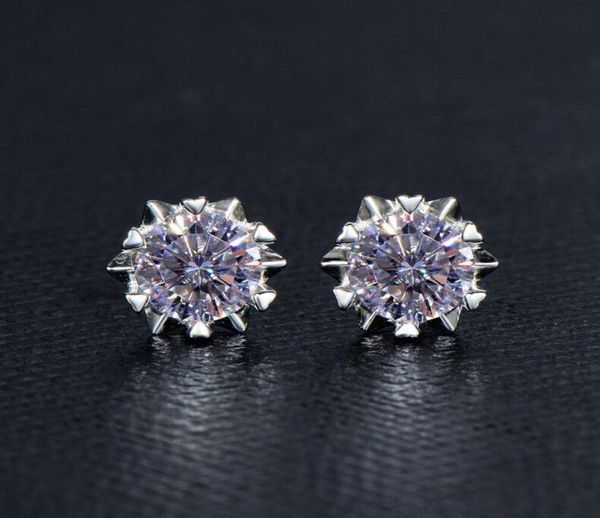 Brinco de diamante de moissanite 2CT de prata esterlina S925 para mulheres brincos de noivado de casamento excelente corte brilhante hip hop brithday gif3021727