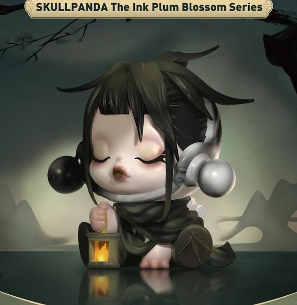 POP MART SKULLPANDA The Ink Plum Blossom Series Mystery Box 1 шт./12 шт. POPMART SP слепая коробка милая игрушка экшн-фигурка