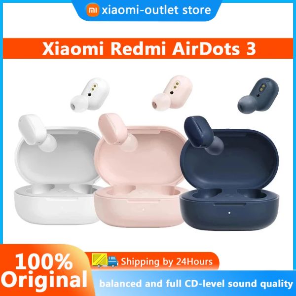 Наушники Xiaomi Redmi AirDots 3, гибридный вокал, беспроводная связь Bluetooth 5,2 Mi True, беспроводная гарнитура, качество звука CDlevel