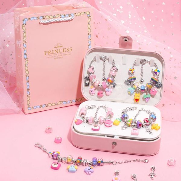 Braccialetti a maglie che vendono gioielli fatti a mano fai-da-te Ensemble De Pour Enfants Bracciale con confezione regalo squisita