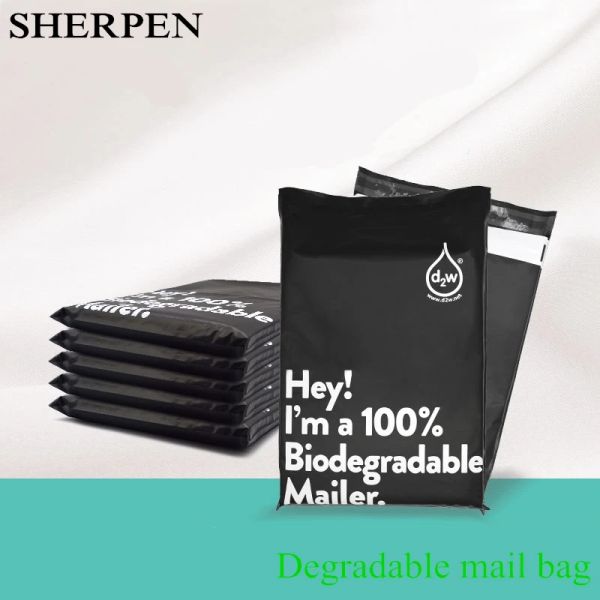 Blackboard Sherpen Poly Mailer Bag Bio Bio Degradable Packing Express Deliverità autoadesiva Involucro Postale Spedizione Invito di spedizione in plastica