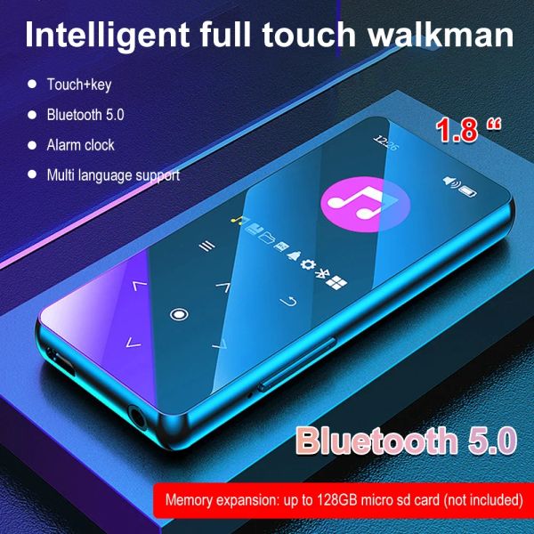 Lautsprecher A20 MP3 MP4 MP5 Musik-Player Bluetooth 5.2 Lautsprecher Mikrofon Touch-Taste FM Radio Video Recorder Spielen Ebook HIFI Metall Walkman Ebook