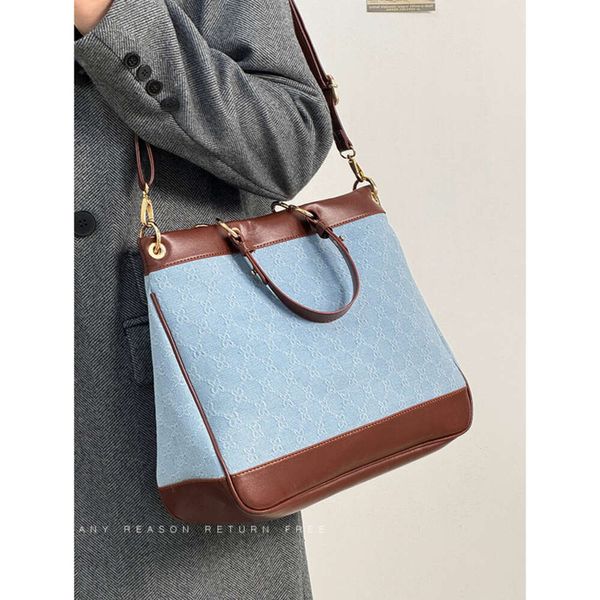 2024 feminino bordado cowboy um ombro crossbody bolsa com grande capacidade sacola 75% atacado de fábrica