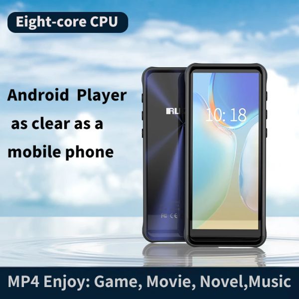 Lettore RUIZU Z80 WiFi Android 8.1 MP4 con Bluetooth HiFi Lettore musicale MP3 Touch screen completo da 4,0 pollici Può scaricare APP