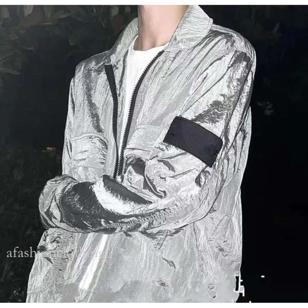 Куртка Stones Island Дизайнерские рубашки со значками Водостойкая металлическая кожаная куртка Нейлоновая одежда для рыбалки и альпинизма Дизайнерские черные пальто Куртка Cp Company 971