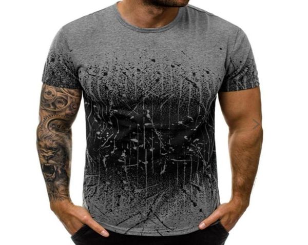 T Shirt Erkekler Yeni Yaz Benzersiz Baskılı Kısa Moda Stili Yuvarlak Boyun Tshirt Yaz Serin Tops Camisetas Hombre2333463