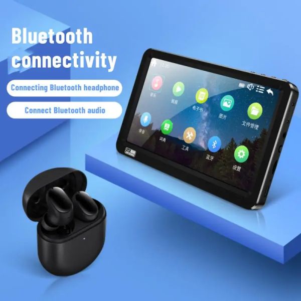 Плеер Mp4-плеер Bluetooth Mp5 Hi-Fi Sound Music Mp3-плеер 7,0-дюймовый сенсорный экран FM/рекордер/браузер/электронная книга/запись Walkman