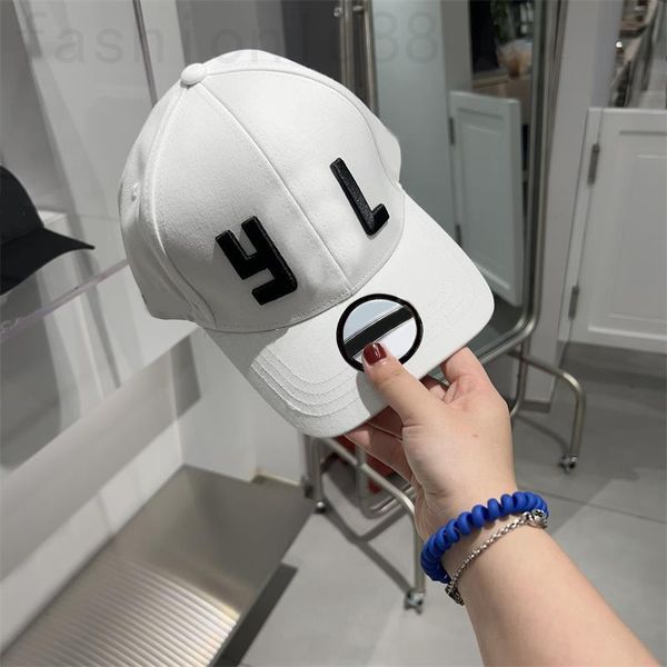 Boné de beisebol de lona branca s carta ajuste chapéu designer mulher sair preto snapback feminino casquette bordado chapéus de verão para homens confortáveis ​​PJ087 C4