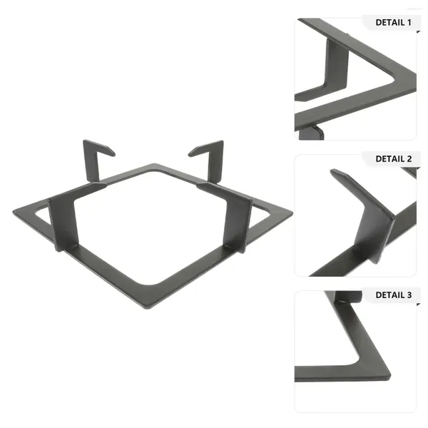 Supporto per staffa per stufa a gas per stoccaggio da cucina, supporto per lavori su rack per pentole per il latte, accessorio per fornello Firepl