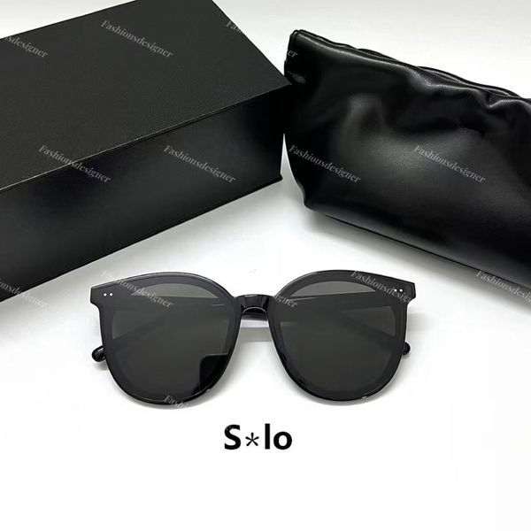 Herren-Sonnenbrille, Designer-Sonnenbrille, UV400-Spiegelbrille, GM-Sonnenbrillenbox, Gentle Man-Brille, schwarz, HER SOLO, Damensonne gl293h