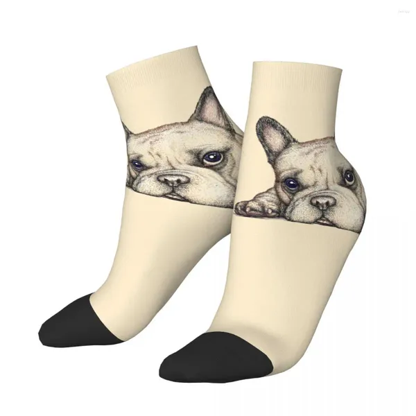 Herrensocken, Mops, Hund, kurz, einzigartig, lässig, atmungsaktiv, Knöchel für Erwachsene