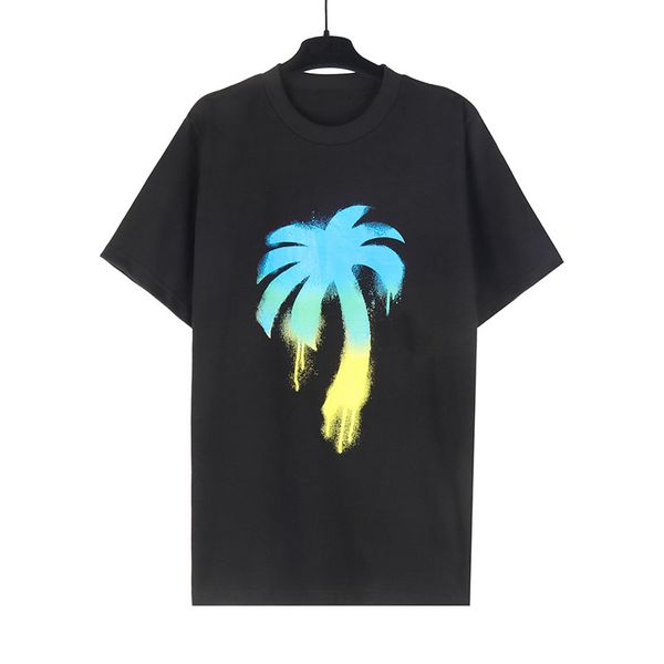 Novo verão das mulheres dos homens marcas na moda estilo tropical design dos desenhos animados camiseta casual algodão manga curta lazer solto