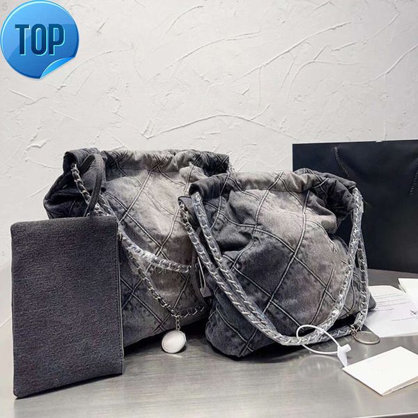 Tasarımcı Çantası Denim Alışveriş Çantası Tote Sırt Çantası Seyahat Tasarımcı Kadın Sling Vücut Gümüş Zincirle En Pahalı Çantalar Gabrielle Quilted Lu