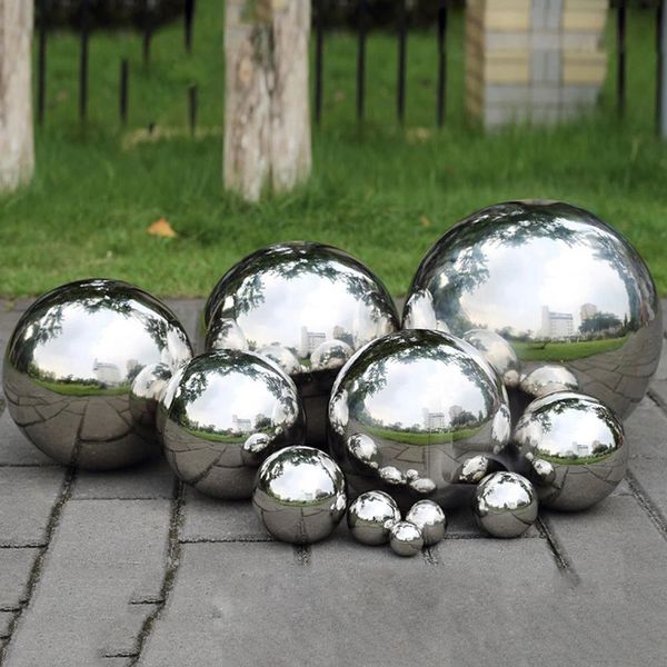 wholesale Sfera gonfiabile argentata all'aperto gigante dello specchio abbagliante per la decorazione del partito della discoteca Sfere gonfiabili dello specchio di 50cm 2.5metri con la nave libera della pompa di aria