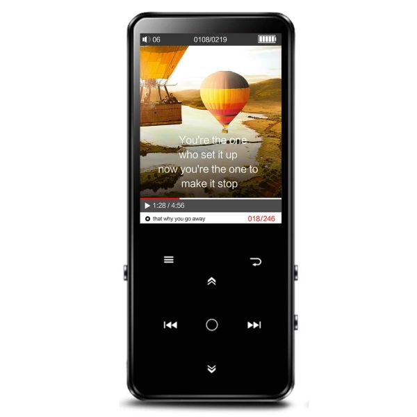 Players Neuer Bluetooth4.2-MP3-Player mit Lautsprecher 16G HiFI Verlustfreier Sound HiFi-Musikplayer 2,4-Zoll-Bildschirm Touch-Tasten FM-Radioaufnahme