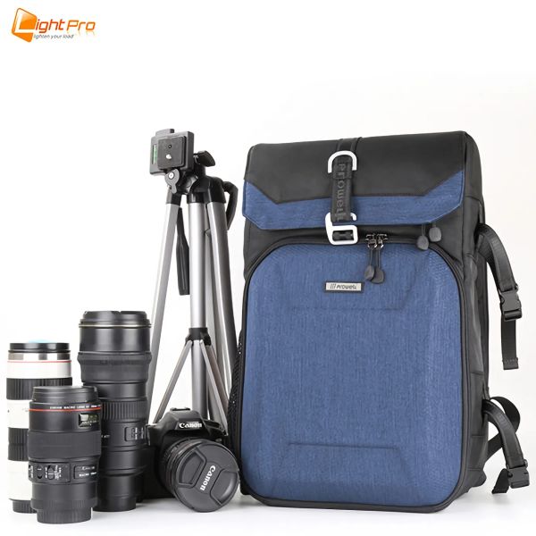 Mochila nova profissional grande capacidade saco de câmera multifuncional fotografia ao ar livre mochila à prova dwaterproof água com casca dura caber 16 laptop laptop