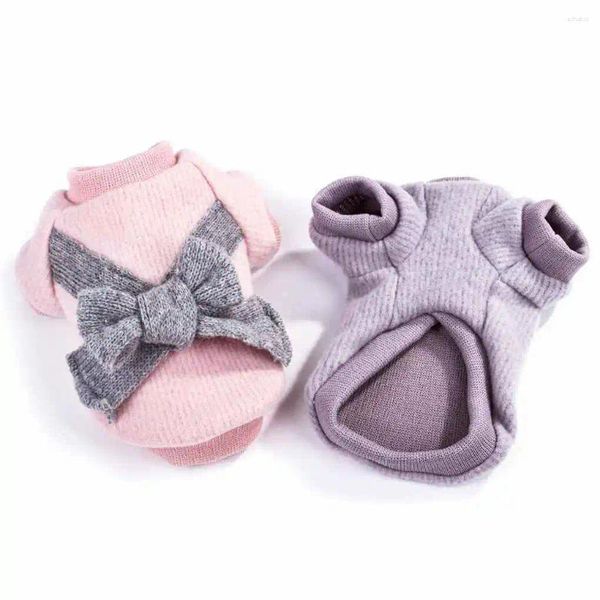 Abbigliamento per cani Flanella Papillon Pet Teddy Cappotto Cucciolo Due piedi Arco Vestiti Autunno Inverno Costumi per gatti