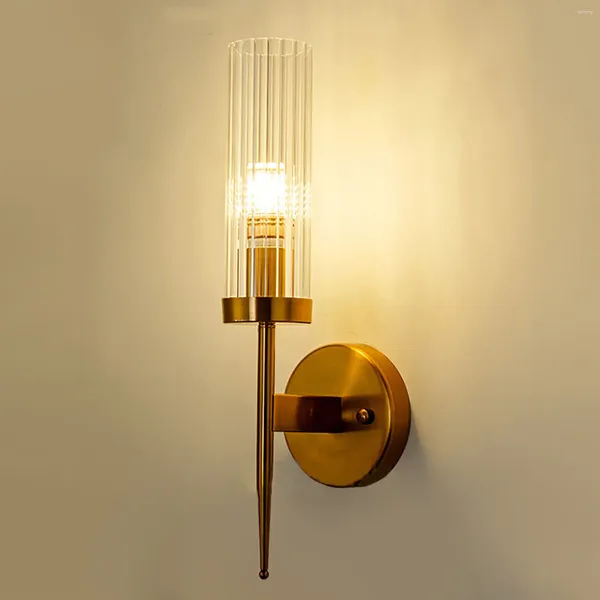 Настенный светильник, современный золотой бра, освещение для гостиной, спальни, ванной комнаты, светильник E26, 110 В