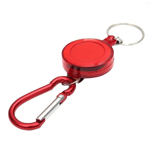 Portachiavi 4 pz Anti Perso Heavy Duty Portachiavi Retrattile Moschettone Badge Reel Multifunzione Escursionismo Arrampicata Mini Porta Fibbia Portatile