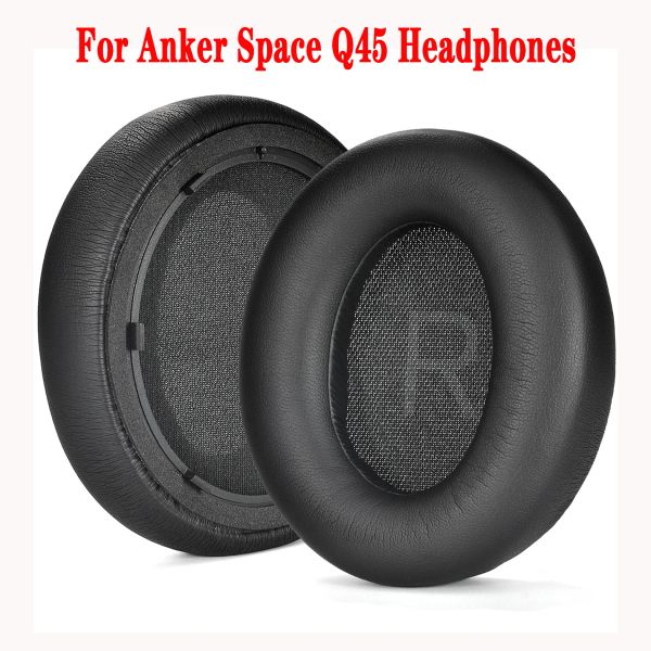 Almofadas de ouvido de esponja confortáveis para fones de ouvido/fone de ouvido para fones de ouvido Anker Space Q45 Desfrute de qualidade de som nítida Almofadas de isolamento de ruído