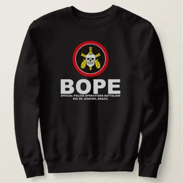 Erkek Hoodies Bope Brezilya Özel Operasyonlar Tabur Sweatshirts Pamuk Konforlu Rahat Erkek Giyim