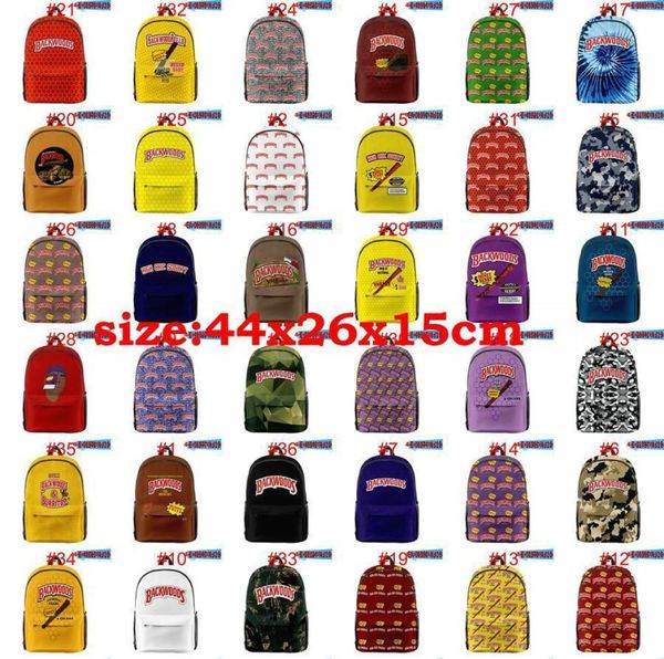 Açık çantalar hafif doğal puro backwood vanilya backwoods backpack tatlı aromatik baskı dizüstü bilgisayar omuz okulu seyahat çantası jllbaq1390670