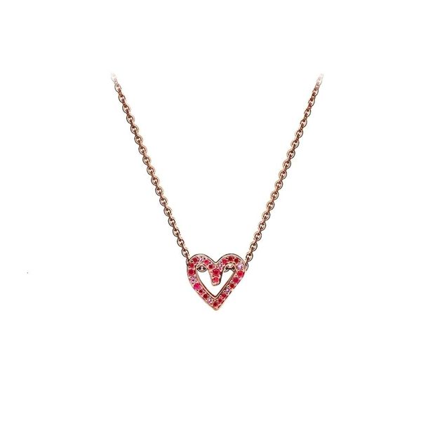 Pandoras colar designer feminino qualidade original colares s925 prata colar batimento cardíaco colar coração amor azul charme para contas