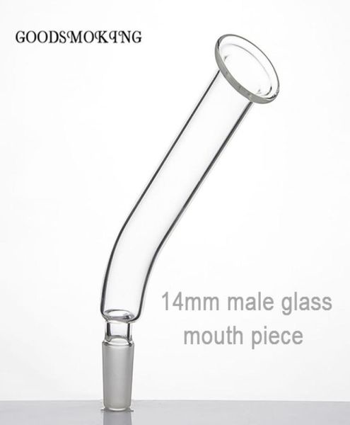 Новый 55-дюймовый мундштук из боросиликатного стекла 14 мм, соединительный штекер, стеклянный аксессуар для стеклянных бонгов, водопроводная труба4628232