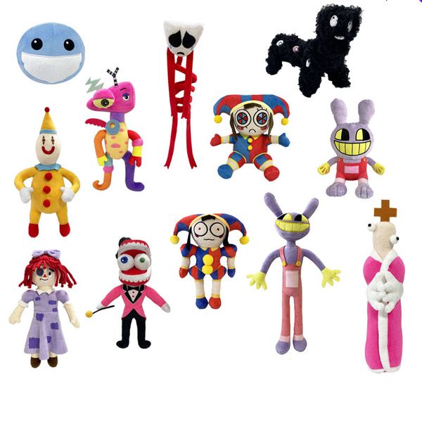 Новый цифровой цирк Джокер Кролик Весенний человек Большие зубы Монстр Пузырь Плюшевая игрушка-кукла