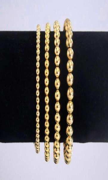 Wholale Lucky 14-каратные бусины с золотым наполнителем, штабелируемые браслеты из бисера, эластичный браслет из бисера, минималистский76750733986702