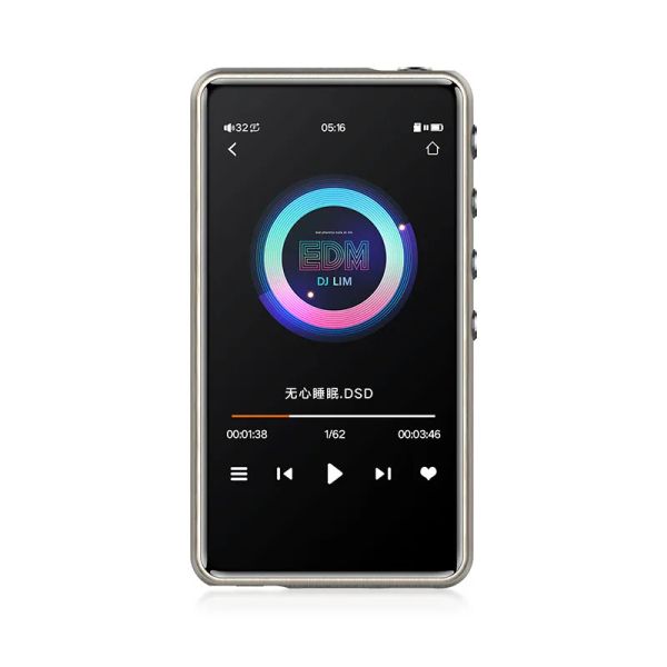 Lettore Lettore musicale intelligente senza perdita di dati MP3 Senza fili Bluetooth DSD256 Decodifica senza perdita Walkman Lettore con trasmissione OTG touch a grande schermo