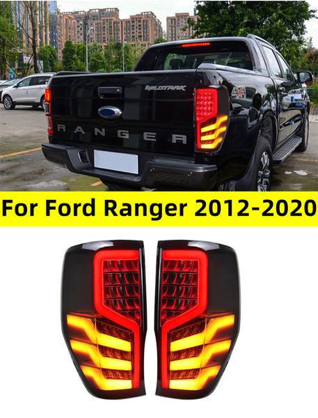 Luzes do carro para ford ranger 2012-20 20 led auto conjunto de luz traseira atualização destaque lâmpada de sinal dinâmico