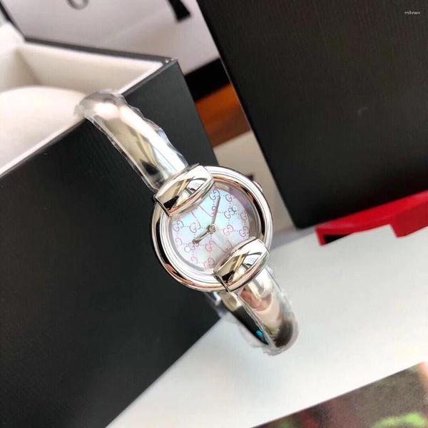 Наручные часы-браслет с сапфировым стеклом, диаметр 25 мм, толщина 7,5 мм, водонепроницаемые, маленький модный бренд, кварц