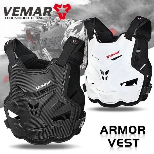 Armadura de motocicleta VEMAR Corpo de verão confortável respirável jaqueta de motocross anti-queda protetor de peito traseiro de moto