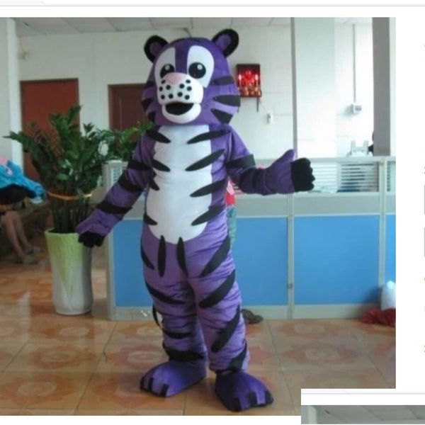 Vendita mascotte carino adorabile tigre animale cartone animato costume di Natale vestito operato Halloween consegna di goccia costumi di abbigliamento Dh0P9