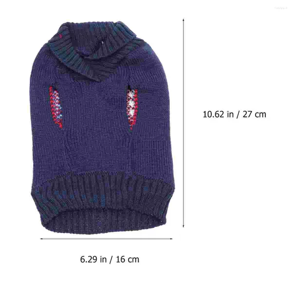 Abbigliamento per cani Bandiera americana Costume per animali domestici Maglione caldo invernale Moda Abiti natalizi per cucciolo (taglia XS)