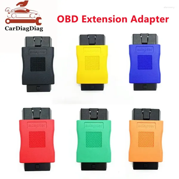 Adaptador de diagnóstico obd para carro, plugue de 16 pinos macho para fêmea, cabo de extensão obd2, conector de computador ii