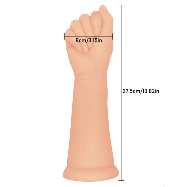 27,5 * 8 cm di grandi dimensioni vibratore braccio di simulazione dildo pugno giocattoli del sesso grosso cazzo morbido per la masturbazione femminile fisting anale spina
