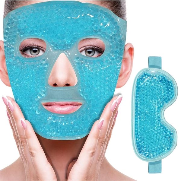 Gel de gelo máscara facial anti rugas aliviar a fadiga pele endurecimento spa terapia fria pacote gelo massagem resfriamento beleza cuidados com a pele tool240227