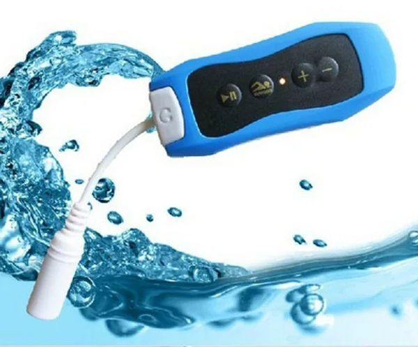 Lettori VENDITE CALDE Hifi di alta qualità 4GB Nuoto Immersioni Lettore MP3 impermeabile Sport Mini Clip Lettore musicale MP3 con cuffie radio FM