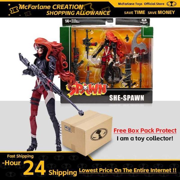 Transformationsspielzeug Roboter She Spawn (Spawn) Deluxe-Set 18 cm Actionfigur Puppenspielzeug Modell Garage Kit McFarlane ToysL2403