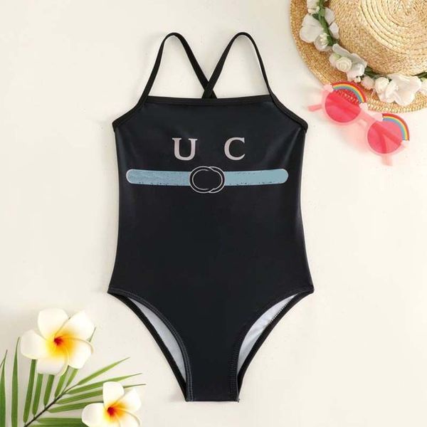 Designer-Badeanzüge Kleinkind Kinder Bademode Mädchen Kinder Einteilige Bikini Sommer Voller Buchstabe Gedruckt Strand Pool Sport Badeanzüge Jugend Kleinkinder F4mF #