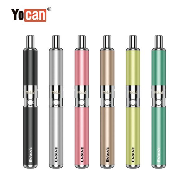 Yocan Evolve-D Kits E-cigarro 510 Baterias de Fio Vaporizador de Ervas Secas Bobina Dupla Caneta Vape