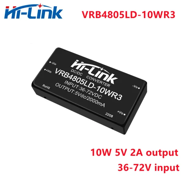 Liefert Kostenloser Versand 2 teile/los 3672 V zu 5 V 2A VRB4805LD10WR3 DCDC Netzteil Spannung Transformator Buck Converter Modul fabrik PCB