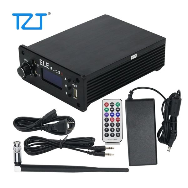 Kit TZT EL15S FM Yayın Verici Zamanlaması Kablosuz Yayınlama 0.115W veya 7W veya 1.5W w/ anten için anten