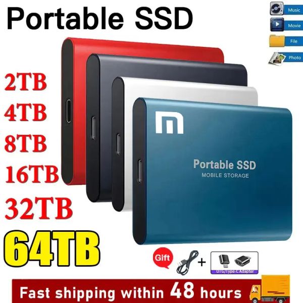 Boxs Highspeed 1 TB SSD Tragbare Externe Solid State Festplatte USB 3,0 Schnittstelle HDD Mobile Festplatte Für Xiaomi für Laptop/Telefon